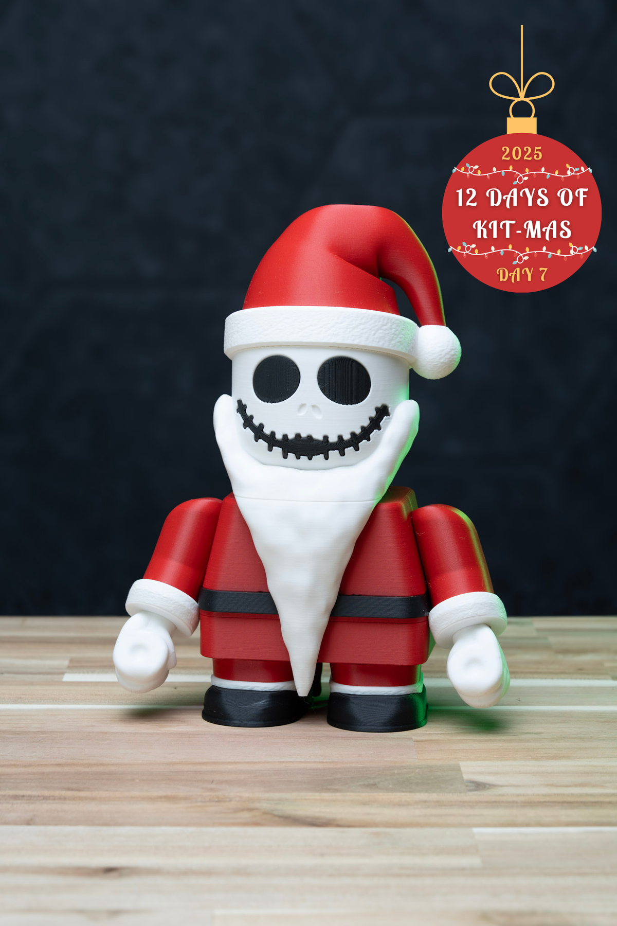 Santa Jack Chunkington - Nightmare Before Christmas Kit | No Supports, No AMS, No Glue image 1