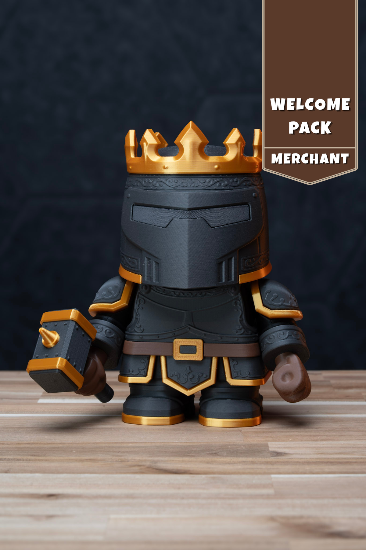 Kiln Merchant Knight - Welcome Pack Chunkable Kit | No Supports, No AMS, No Glue image 1