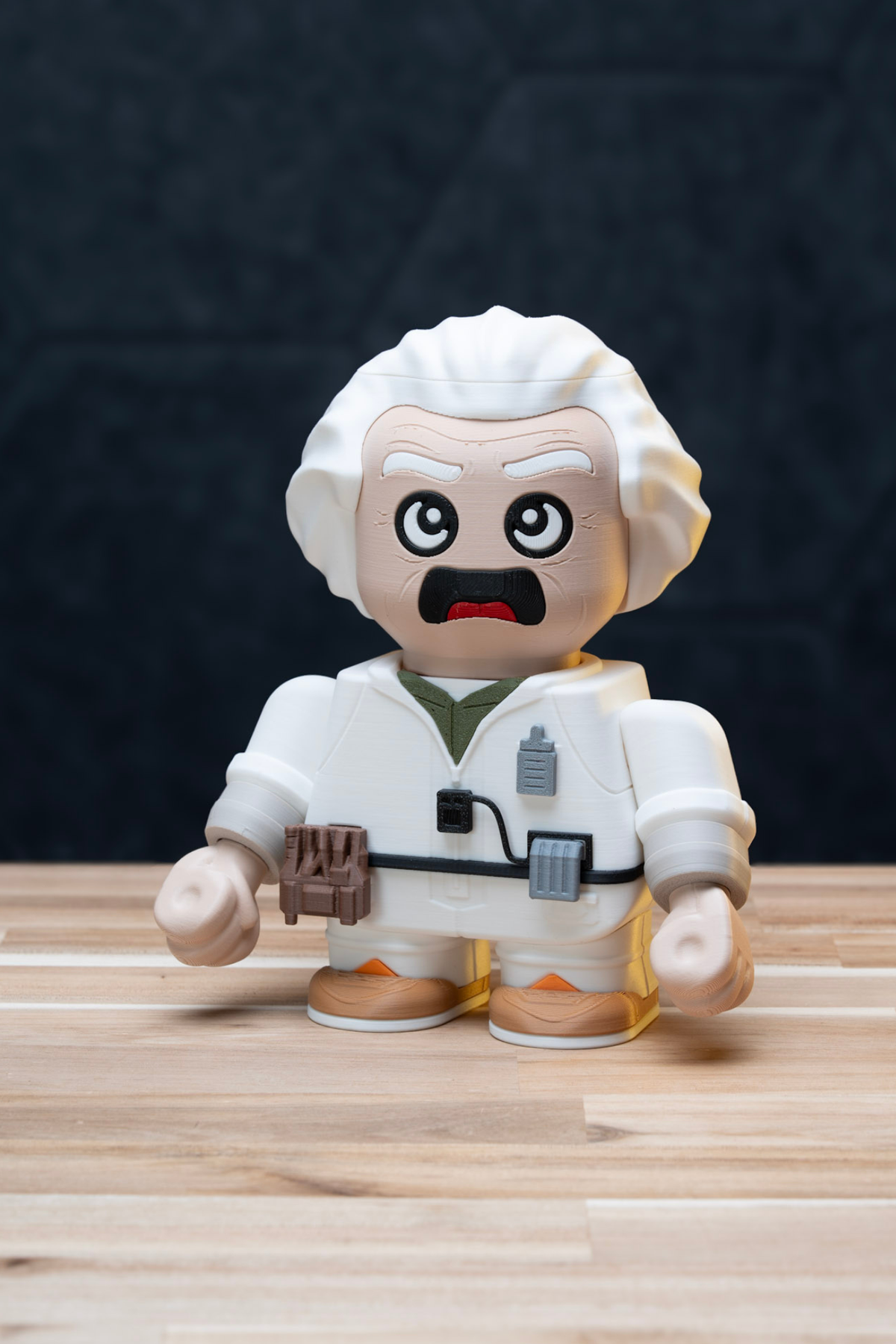 Dr. Chunkett Brown - Back to the Future Kit | No Supports, No AMS, No Glue image 1
