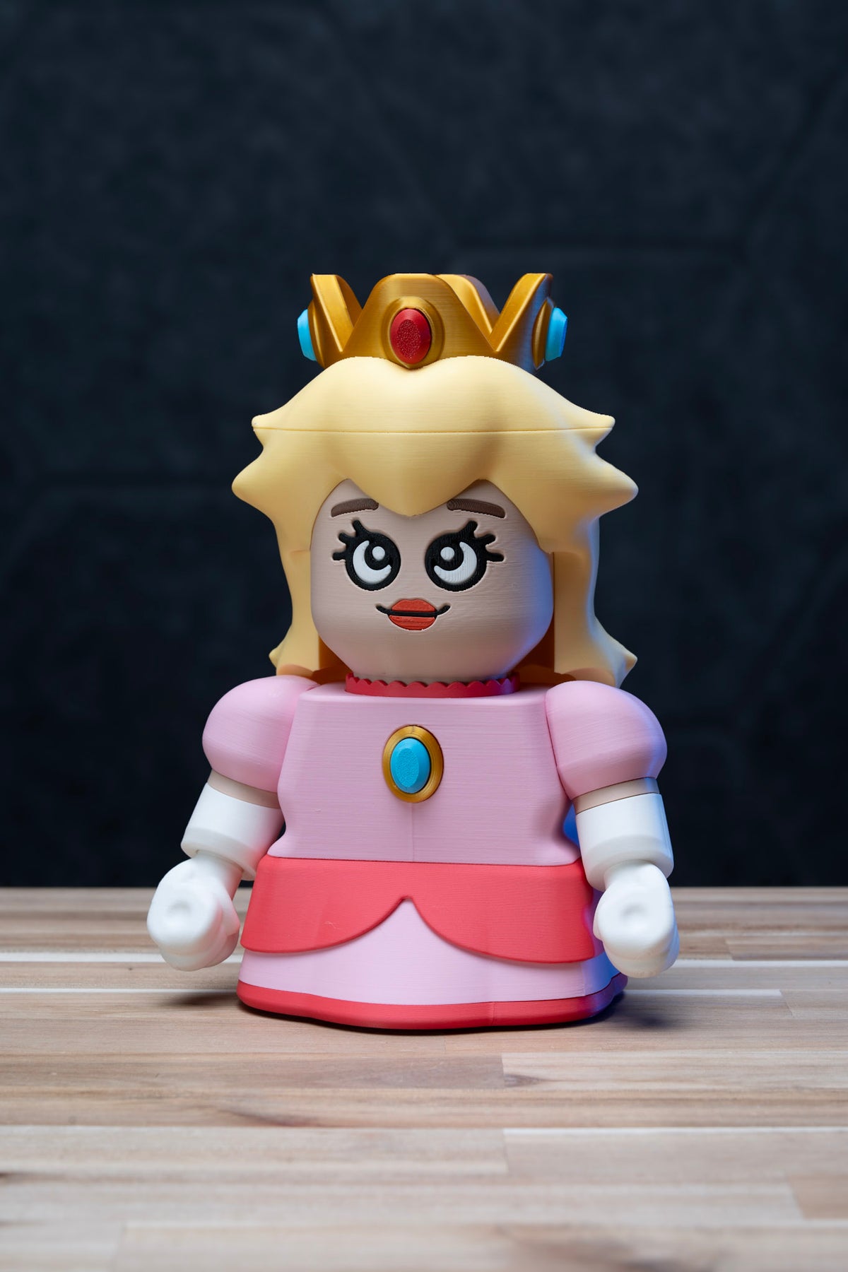 Chunky Princess Peach - Super Mario Bros Kit | No Supports, No AMS, No Glue image 1