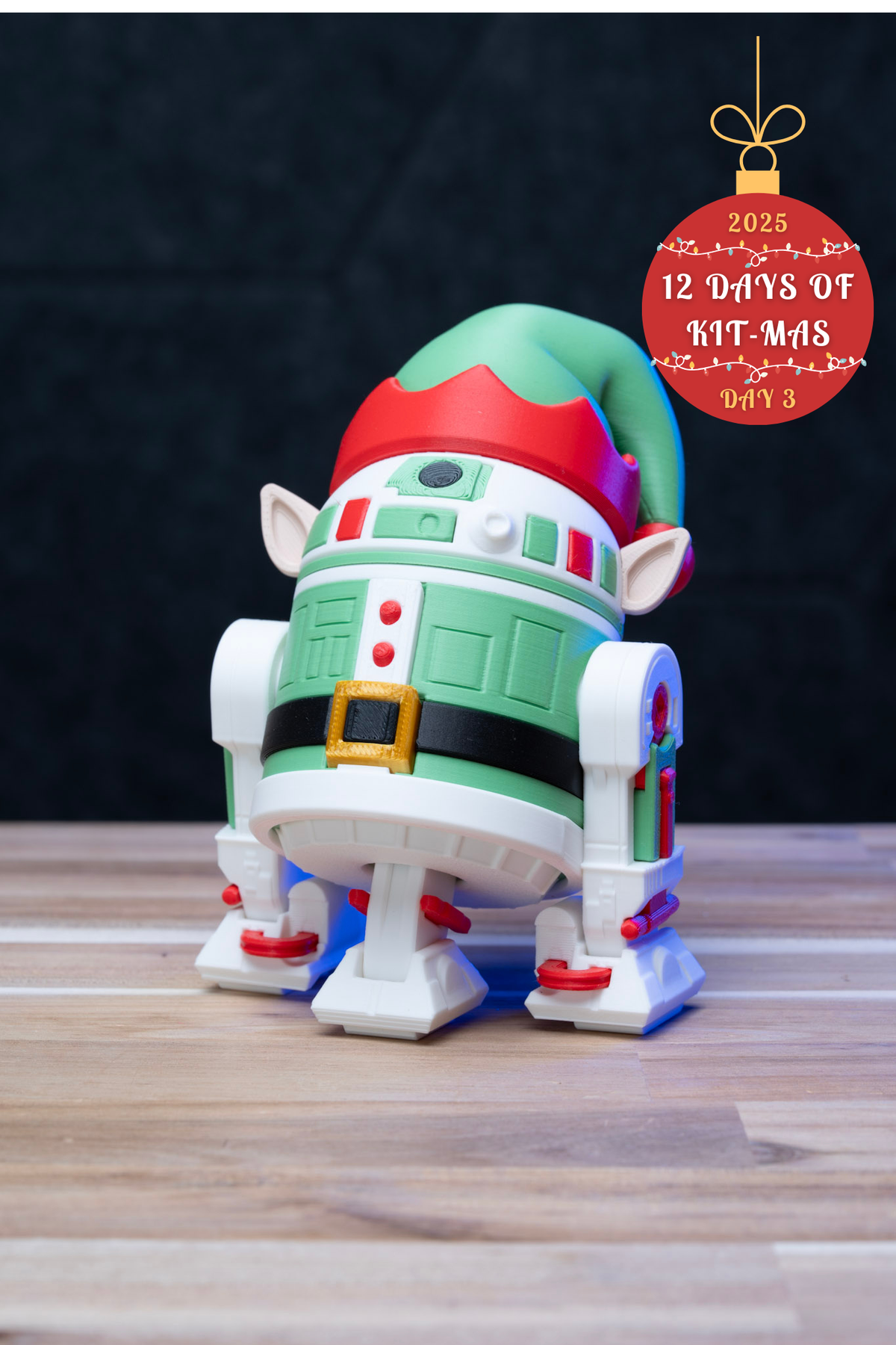 R2-ELF2 - Star Wars Christmas Kit | No Supports, No AMS, No Glue image 1
