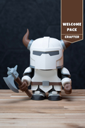 Kiln Crafter Knight - Welcome Pack Chunkable Kit | No Supports, No AMS, No Glue image 1