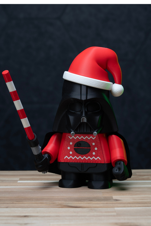 Christmas Chunk Vader - FREE Star Wars Darth Vader Kit | No Supports, No AMS, No Glue image 1